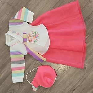Colorful Hanbok-Inspired Kids Dress